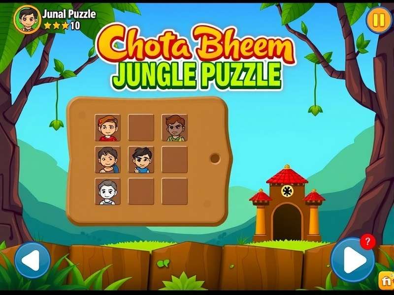 Chhota Bheem Jungle Puzzle level completion screen